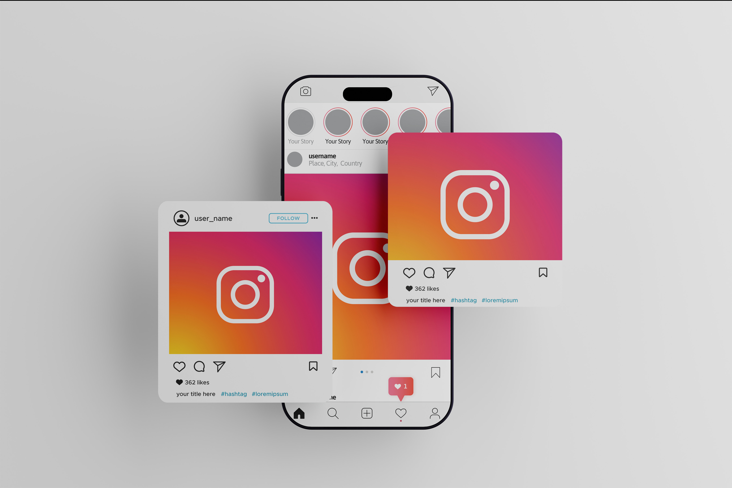 Social media design sample